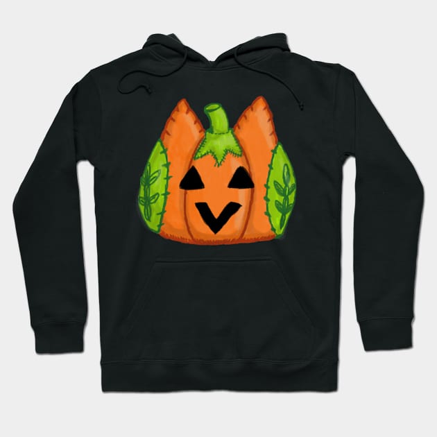 cute plush pumpkin owl jack-o'-lantern sketch Hoodie by MetaCynth